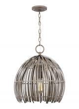 Studio Co. VC 6622701-872 - Hanalei contemporary medium 1-light indoor dimmable pendant hanging chandelier light in washed pine