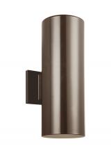 Studio Co. VC 8413897S-10 - Outdoor Cylinders transitional 2-light integrated LED outdoor exterior small wall lantern sconce in