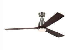 VC Monte Carlo Fans 3BRYSM60BSD - Bryden Smart 60" Dimmable Indoor/Outdoor Integrated LED Brushed Steel Ceiling Fan