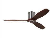 VC Monte Carlo Fans 3CNHSM52BS - Collins 52-inch indoor/outdoor smart hugger ceiling fan in brushed steel silver finish